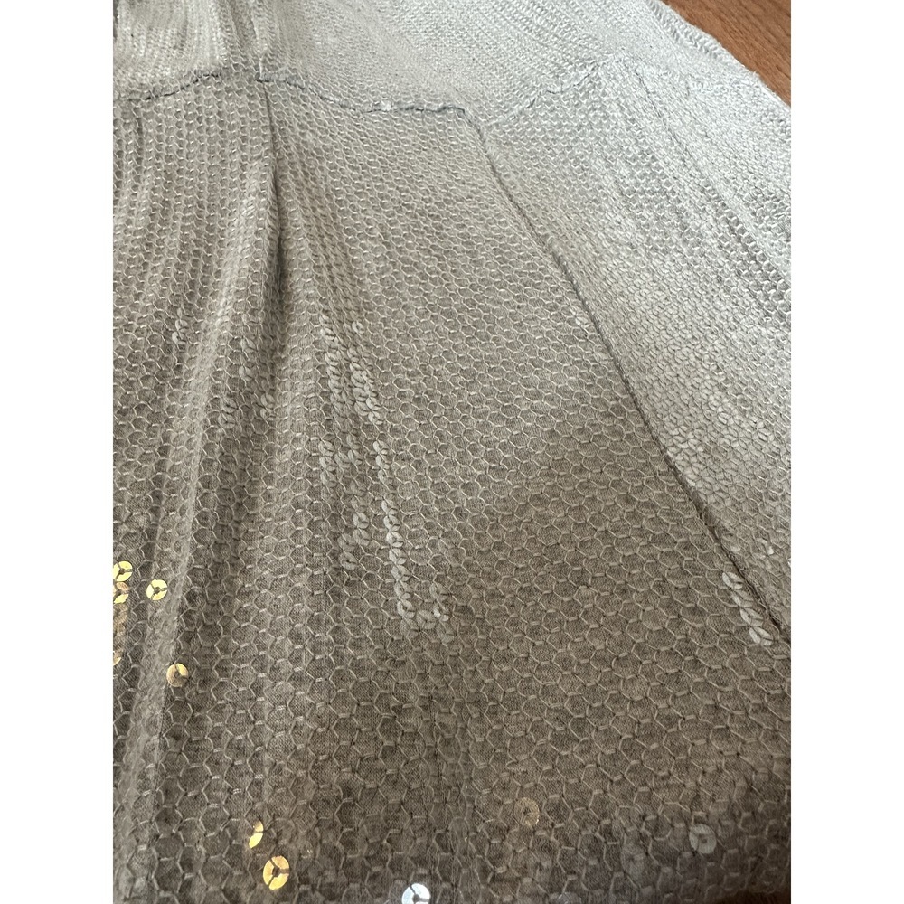 Ett Twa Claudette Anthropologie Silver Sequin Jumpsuit - Picture 8 of 10